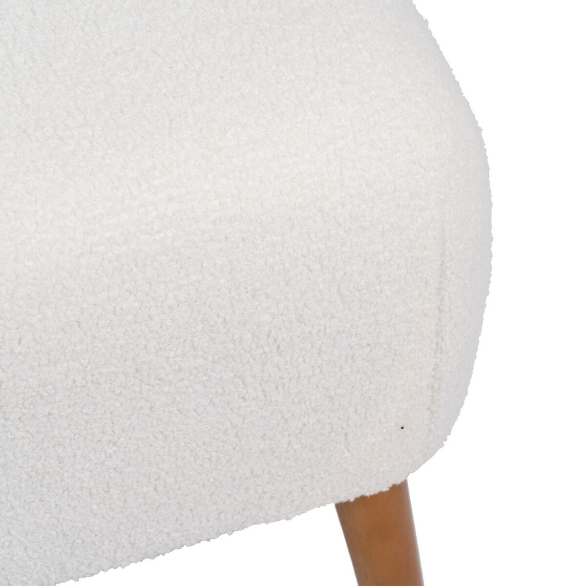 Poltrona 72 x 78 x 82 cm Madeira da borracha Branco
